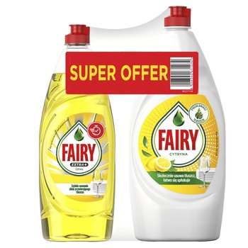 Płyn do mycia naczyń FAIRY Extra+ Cytrusy 650ml + Fairy Cytryna 900ml - Fairy