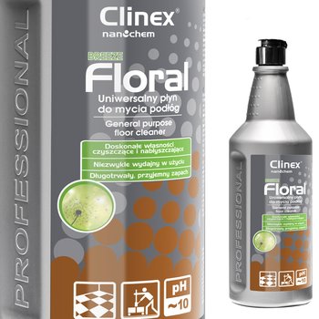 Płyn Do Mycia Podłóg Bez Smug Połysk Zapach Clinex Floral - Breeze 1L - Clinex