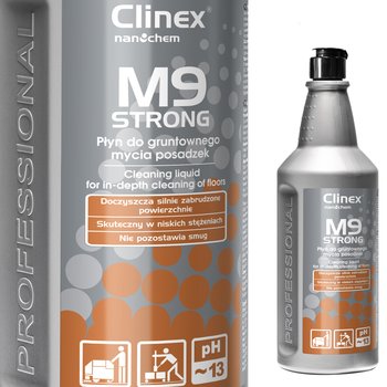 Płyn Do Mycia Silnie Zabrudzonych Podłóg Posadzek Clinex M9 Strong 1L - Clinex