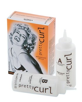 Płyn do trwałej ondulacji PRETTY CURL pH 7.6 włosy naturalne ARTEGO 2×100 ml - Inna marka