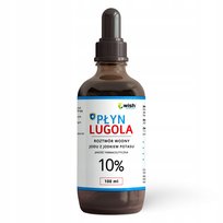 Płyn Lugola 10% Czysty Jod Jodek Potasu Jod 100 Ml ,Suplement diety