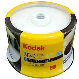 Фото - Оптичний диск Kodak Płyta BD-R , 25 GB, 6x, 50 szt. 