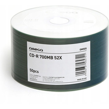 Płyta CD-R 700MB OMEGA 52x w folii (50szt) (56472) - Omega