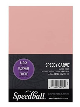 Płyta do linorytu miękka Speedy Carve różowa 10x15cm - Inna marka