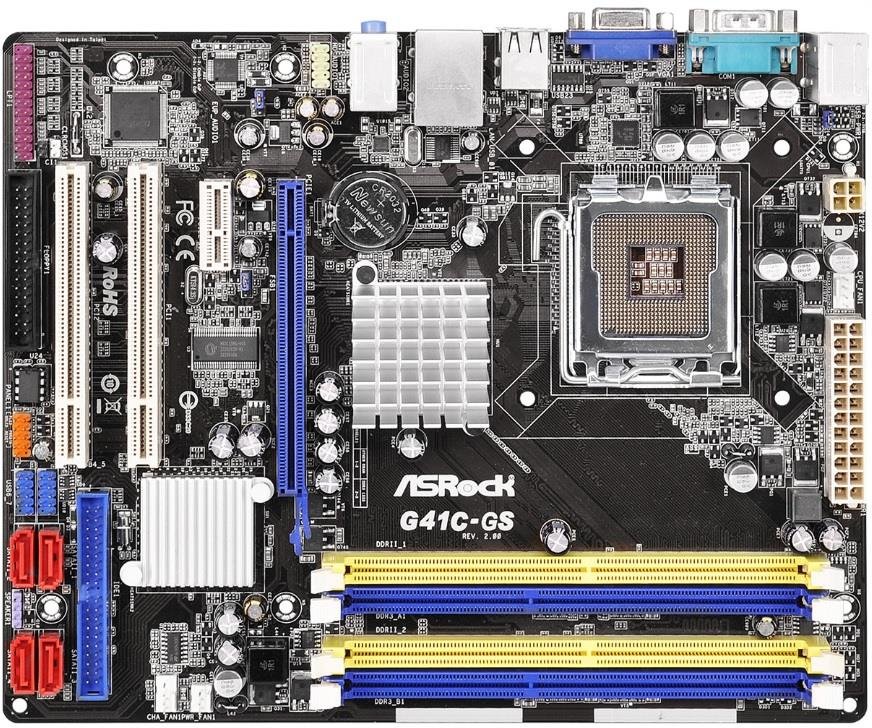 Подключение материнской платы asrock g41c gs