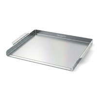 Płyta Grillowa Plancha Stal Nierdzewna do Smash Burgerów 39x29 cm