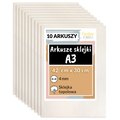 Płyta sklejka do cięcia laserem grawerowania dekoracji 4mm A4 x 10 topola - Creative Deco