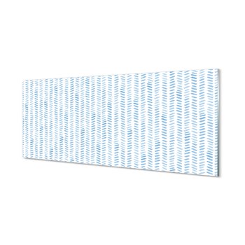Płyta szklana Niebieskie paski jodełka 125x50 cm - Tulup