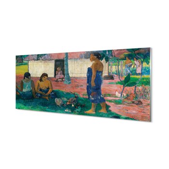Płyta szklana Sztuka afrykańska wioska 125x50 cm - Tulup