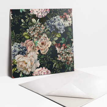 Płytki Samoprzylepne - Kolorowe kwiaty, 30x30 cm - 9 sztuk - Tulup