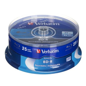 Płyty BD-R VERBATIM DataLife, 25 GB, 6x, 25 szt. - Verbatim