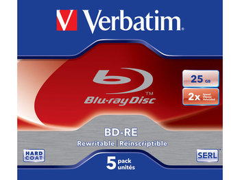 Płyty BD-RE VERVATIM 43615, 25 GB, 2x, 5 szt. - Verbatim