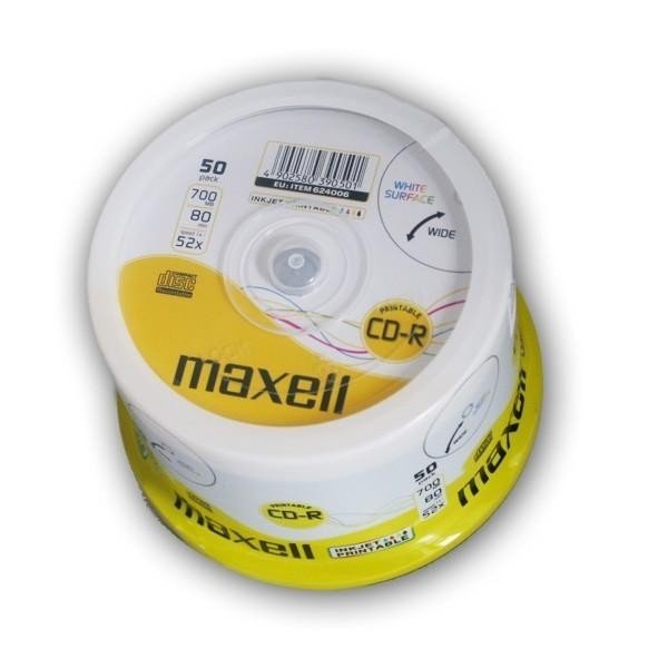 Фото - Оптичний диск Maxell Płyty CD-R  624006.40, 700 MB, 52x, 50 szt. 