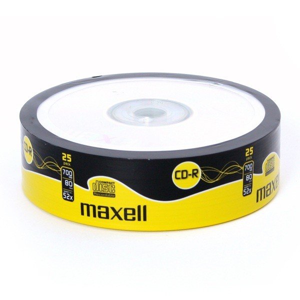 Фото - Оптичний диск Maxell Płyty CD-R  624035.40, 700 MB, 52x, 25 szt. 