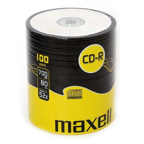 Фото - Оптичний диск Maxell Płyty CD-R , 700 MB, 52x, 100 szt. 