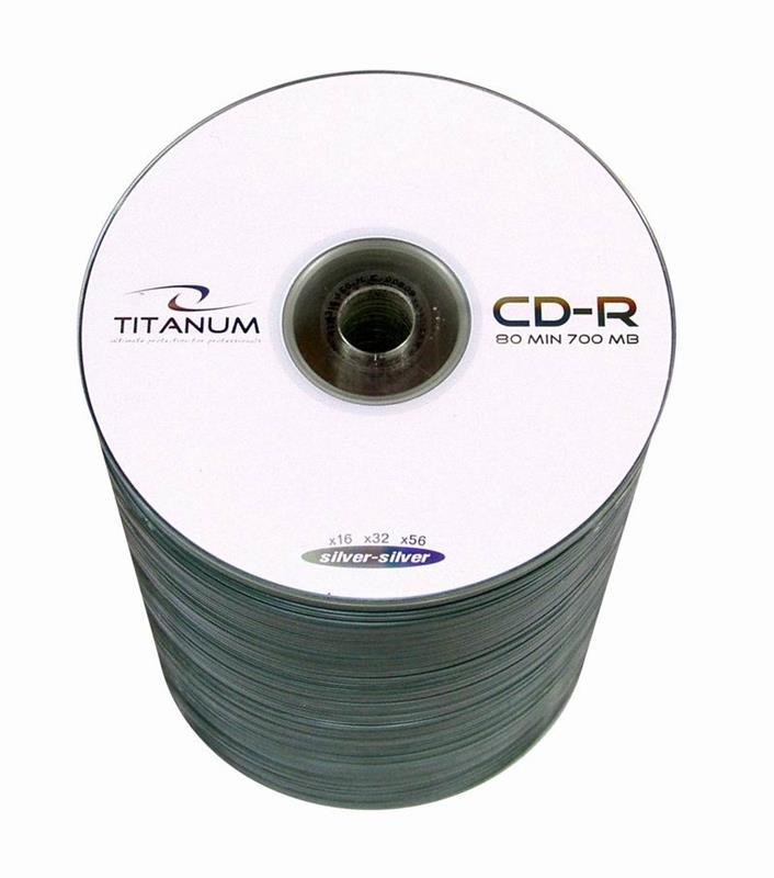 Фото - Оптичний диск TITANUM Płyty CD-R  , 700 MB, 52x, 100 szt.  2021