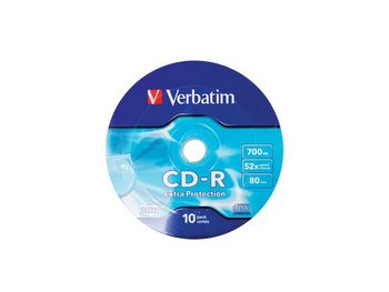 Płyty CD-R VERBATIM Extra Protection, 700 MB, 52x, 10 szt. - Verbatim