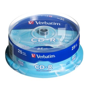 Płyty CD-R VERBATIM Extra Protection SP, 700 MB, 52x, 25 szt. - Verbatim