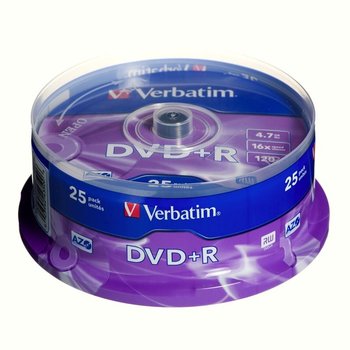 Płyty DVD+R C25 VERBATIM AZO, 4.7 GB, 16x, 25 szt. - Verbatim