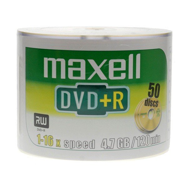 Фото - Оптичний диск Maxell Płyty DVD+R , 4.7 GB, 16x, 50 szt. 