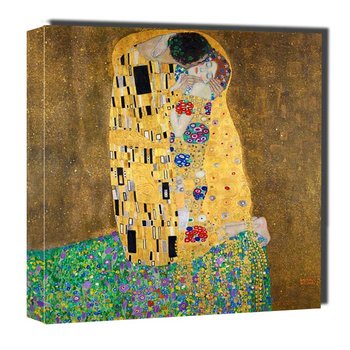 Pocałunek, Gustav Klimt - Obraz Na Płótnie 50X50 Cm - Galeria Plakatu