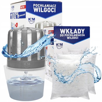 Pochłaniacz wilgoci AK101 K&M 350ml + 3x wkład - KM