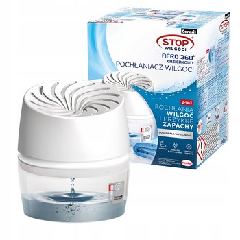 Pochłaniacz wilgoci CERESIT Aero 360 - Biały do łazienki, z wkładem startowym, bez prądu, cichy, przeciw pleśni. - Ceresit