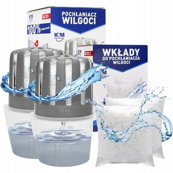 Pochłaniacz wilgoci K&M AK101 2szt + 4x wkład 280g - KM