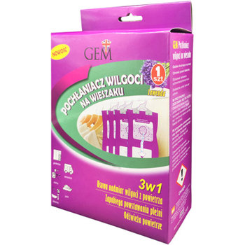 Pochłaniacz wilgoci na wieszaku 3w1 GEM, Lawenda, 250 ml - GEM