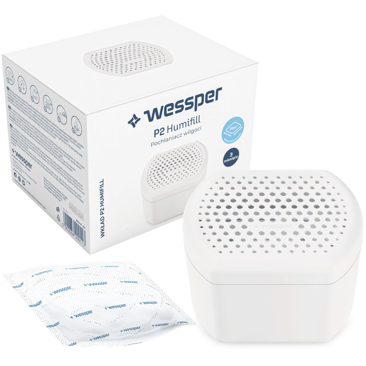 Pochłaniacz Wilgoci Wessper Humifill Z Wkładem 250 G-Zdjęcie-0