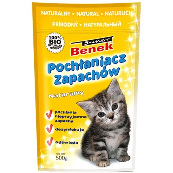 Certech Certech Pochłaniacz Zapachów Do Kuwety, Naturalny Super Benek, 500 G