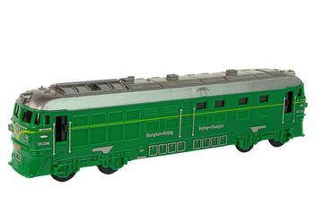Pociąg Dla Dzieci Kolejka Światła Dźwięki Zielony - Lean Toys
