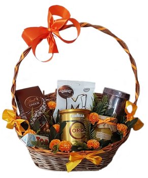 Poczta Upominkowa;kosz prezentowy Słodka Pomarańcza