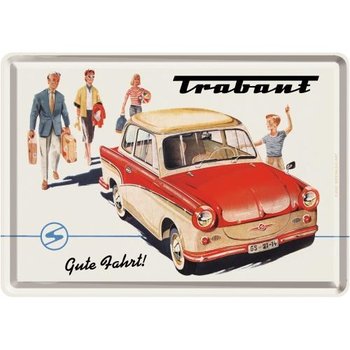 Pocztówka 14x10 cm Trabant Gute Fa - Nostalgic-Art Merchandising