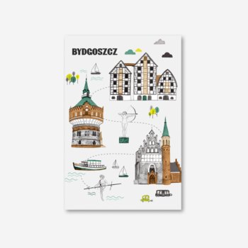 Pocztówka Bydgoszcz Trasa Spacerowa - Love Poland Design