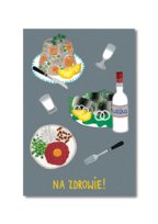 Pocztówka NA ZDROWIE 10x15 Love Poland Design