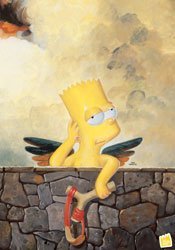 Pocztówka Simpsons - Bart Raphael