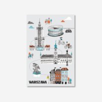 Pocztówka Warszawa Trasa Spacerowa Love Poland Design