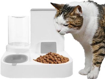 PODAJNIK DOZOWNIK KARMY I WODY MISKA DLA PSA KOTA ZWIERZĄT 2w1 - Zakręcony Koszyk