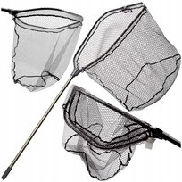 Podbierak Wędkarski XL 2m Szczupakowy Karpiowy Gumowy Składany DUŻY - MOCNY