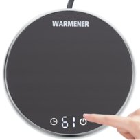 Podgrzewacz do Kubka Kawy Herbaty pod Kubek do biura na PREZENT Srebrny