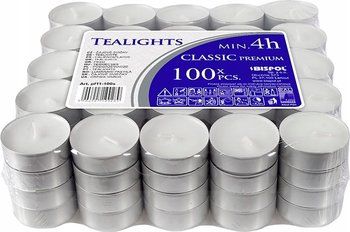 Podgrzewacze bezzapachowe tealight BISPOL 4H CLASSIC 100szt. - BISPOL