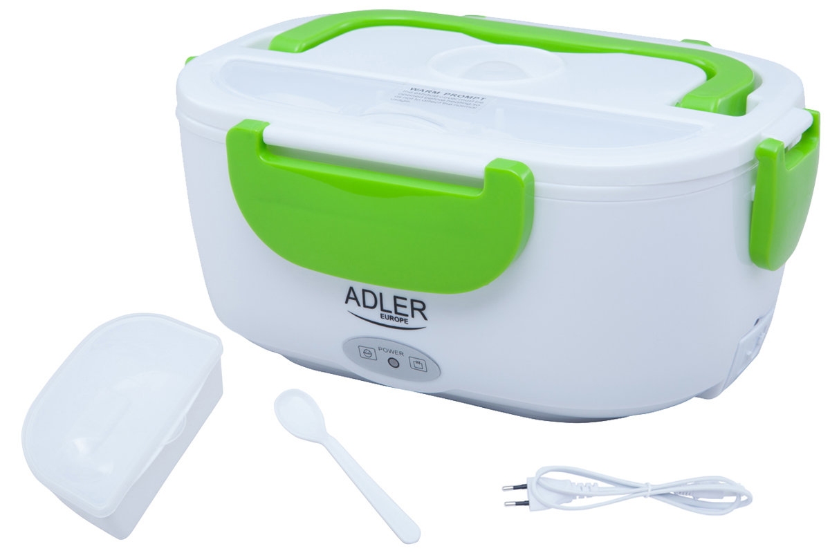 Podgrzewany pojemnik na żywność do 50°C Adler AD 4474 green na żywność- podgrzewany