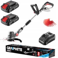 PODKASZARKA GRAPHITE +2x AKUMULATOR 2 AH ŁADOWARKA