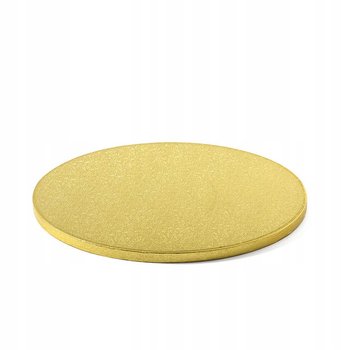 Podkład Angielski Pod Tort Złoty 25 Cm Gruby Okrągły Wytrzymały - Kapak