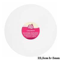Podkład biały 22,5cm 3mm Funcakes cienki, sztywny Inna marka