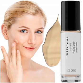 PODKŁAD do TWARZY mocno KRYJĄCY NUTRIDOME Wygładzający pudrowy 01 Ivory - Nutridome