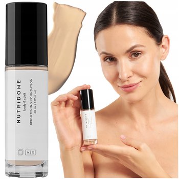 Podkład do twarzy Rozświetlający NAWILŻAJĄCY 02 Ivory GLOW makeup NUTRIDOME - Nutridome