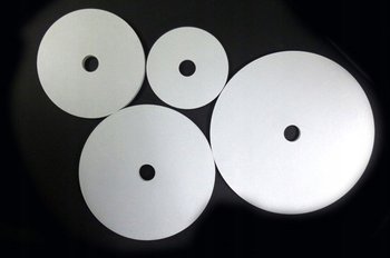 PODKŁAD POD TORT Z OTWOREM BIAŁY 30 cm PIĘTROWY OKRĄGŁY (5 sztuk) - Aleksander-Print