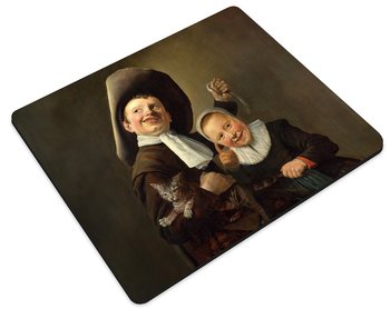 Podkładka chłopiec i dziewczynka z kotem i węgorzem judith leyster 36x29cm - None